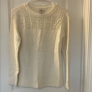 St. John's Bay Women's Ivory Knit Sweater